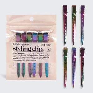 Iridescent Styling Hair Clips 6pc Set